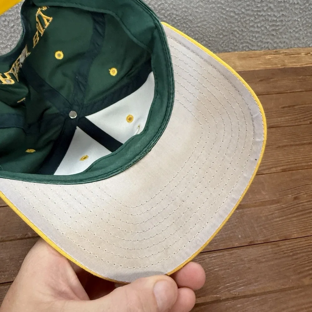Vintage Green Bay Packers Hat Adult Green Snapback Cap Embroidered 90s Y2K